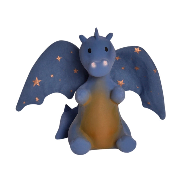 Natural Rubber Dragon Rattle with Crinkle Wings (choice)