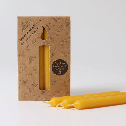 Amber 100% Beeswax Candles 12ct