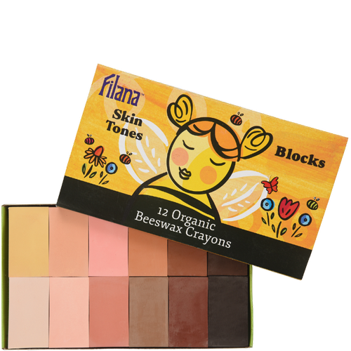 Filana 12 Skin Tone Block Crayons