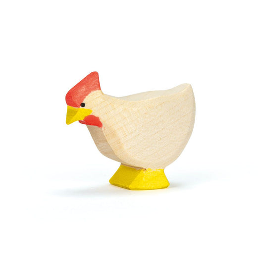 Hen White Standing