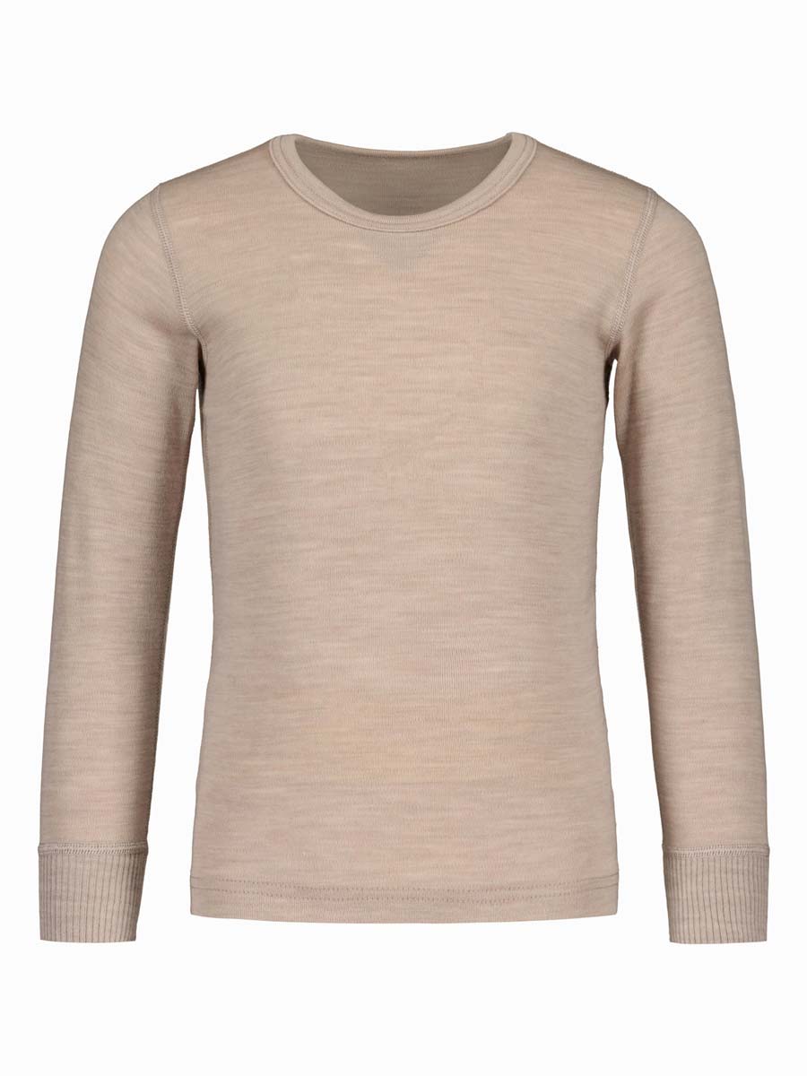 Organic Wool Undershirt in Sand