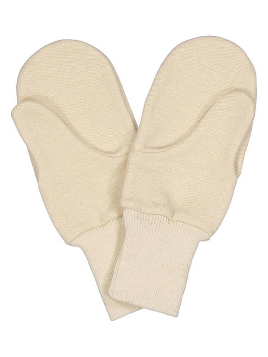 Natural Organic Merino Wool Mittens - Main Image