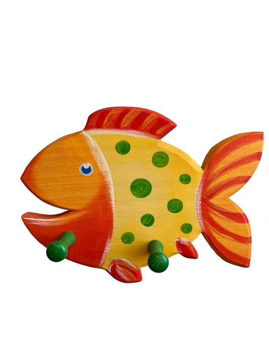 Yellow Fish Coat Rack
