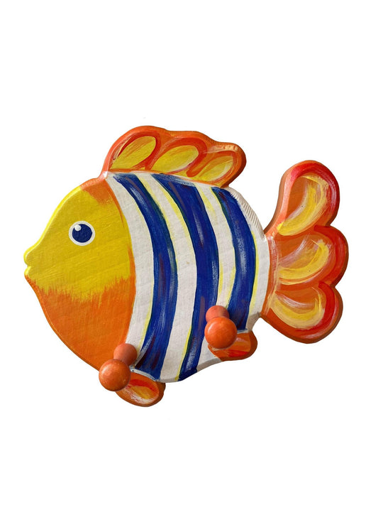 Blue Fish Coat Rack