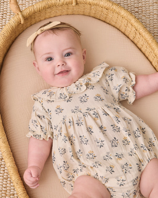 Collared Romper French Floral