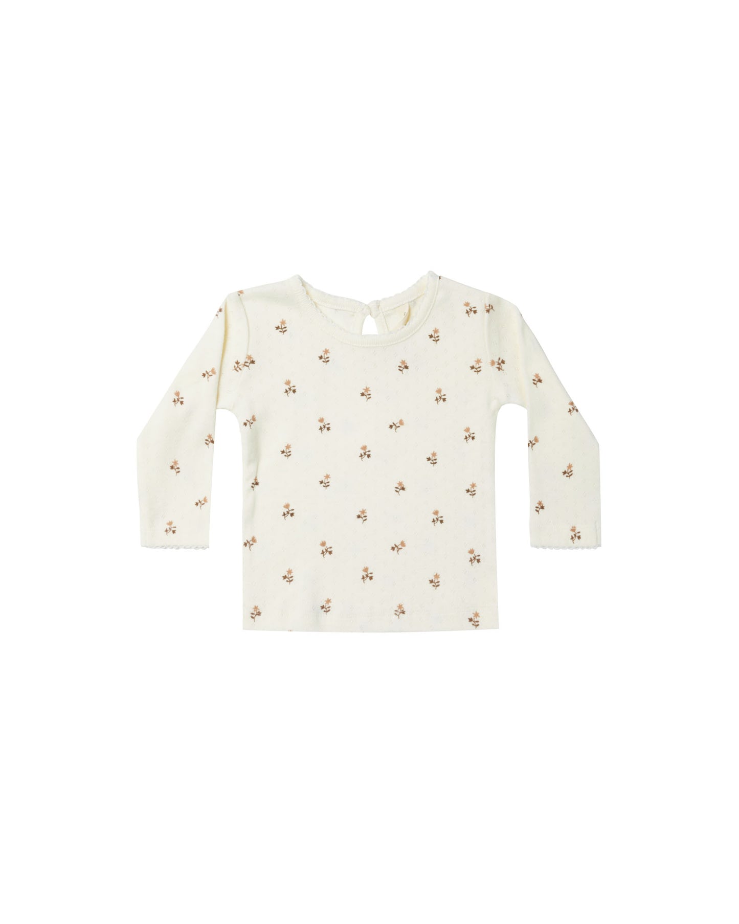 Pointelle Long Sleeve Tee Set