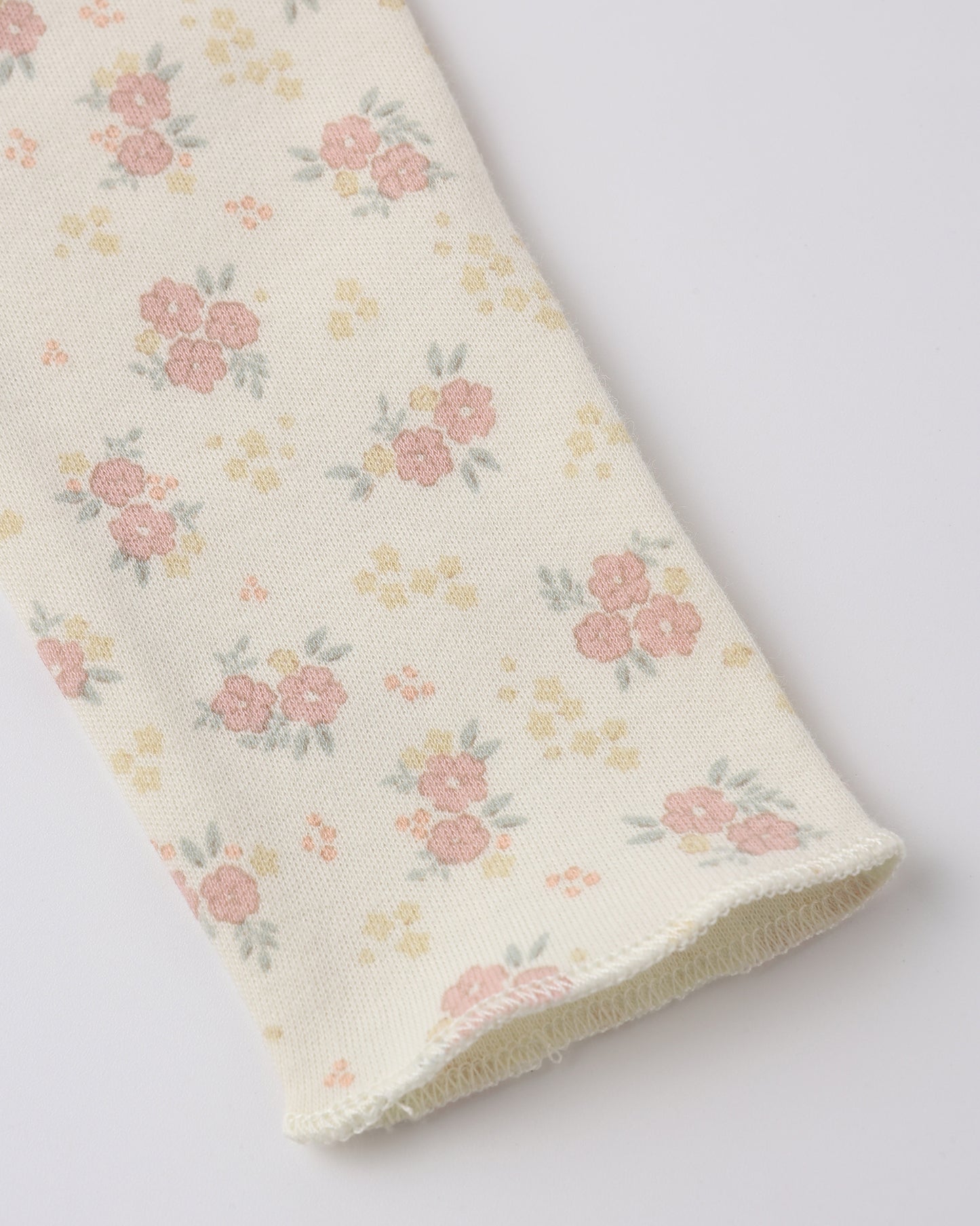 Wrap Top + Footed Pant Set Flower Fields