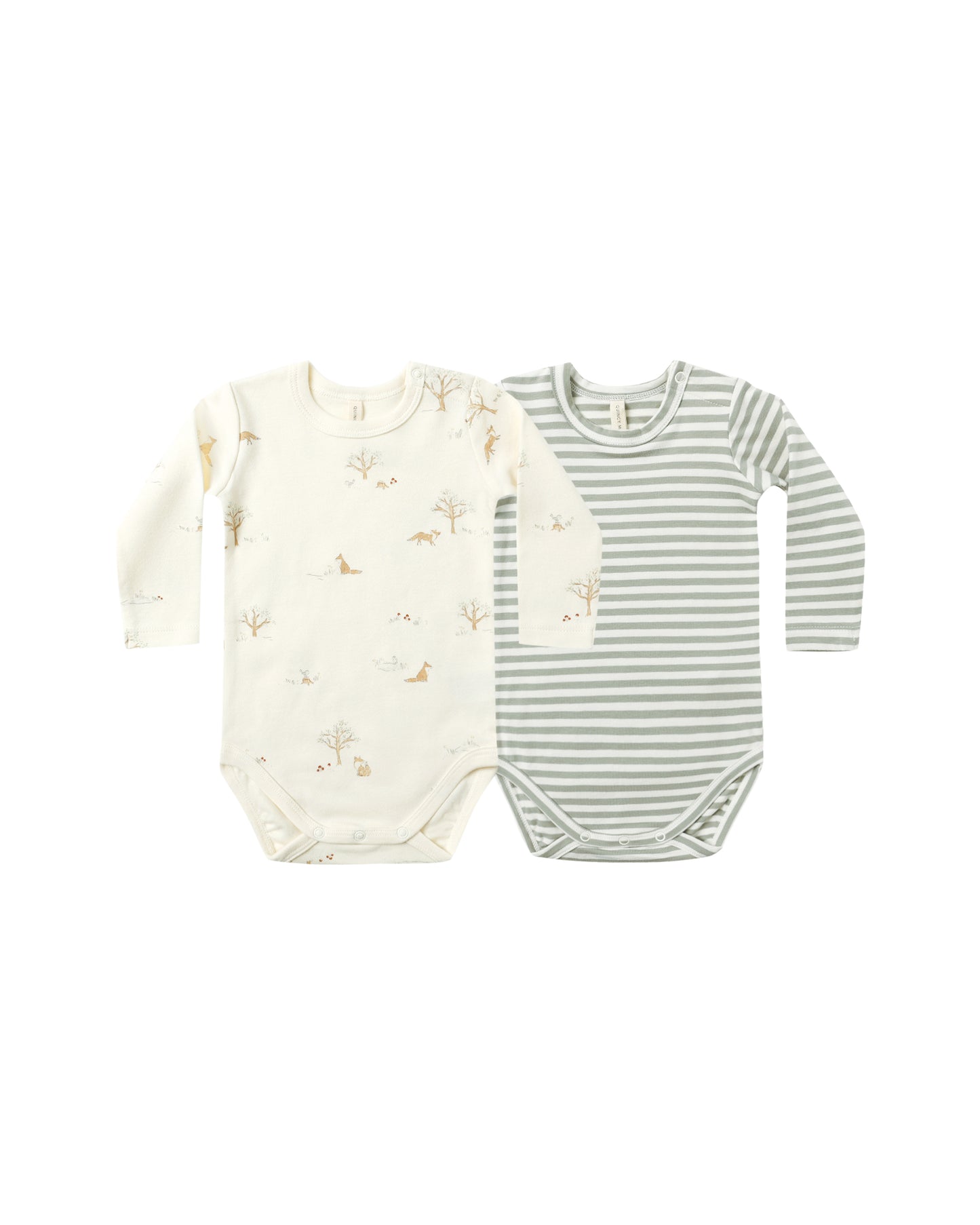Fox Land, Fern Stripe Bodysuit 2 Pack