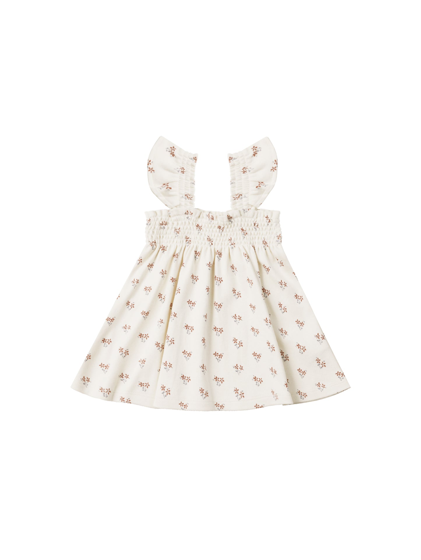 Summer Flowers Smocked Jersey Dress