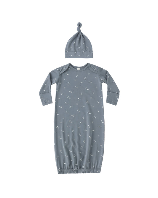 Starlight Bamboo Gown + Hat Set