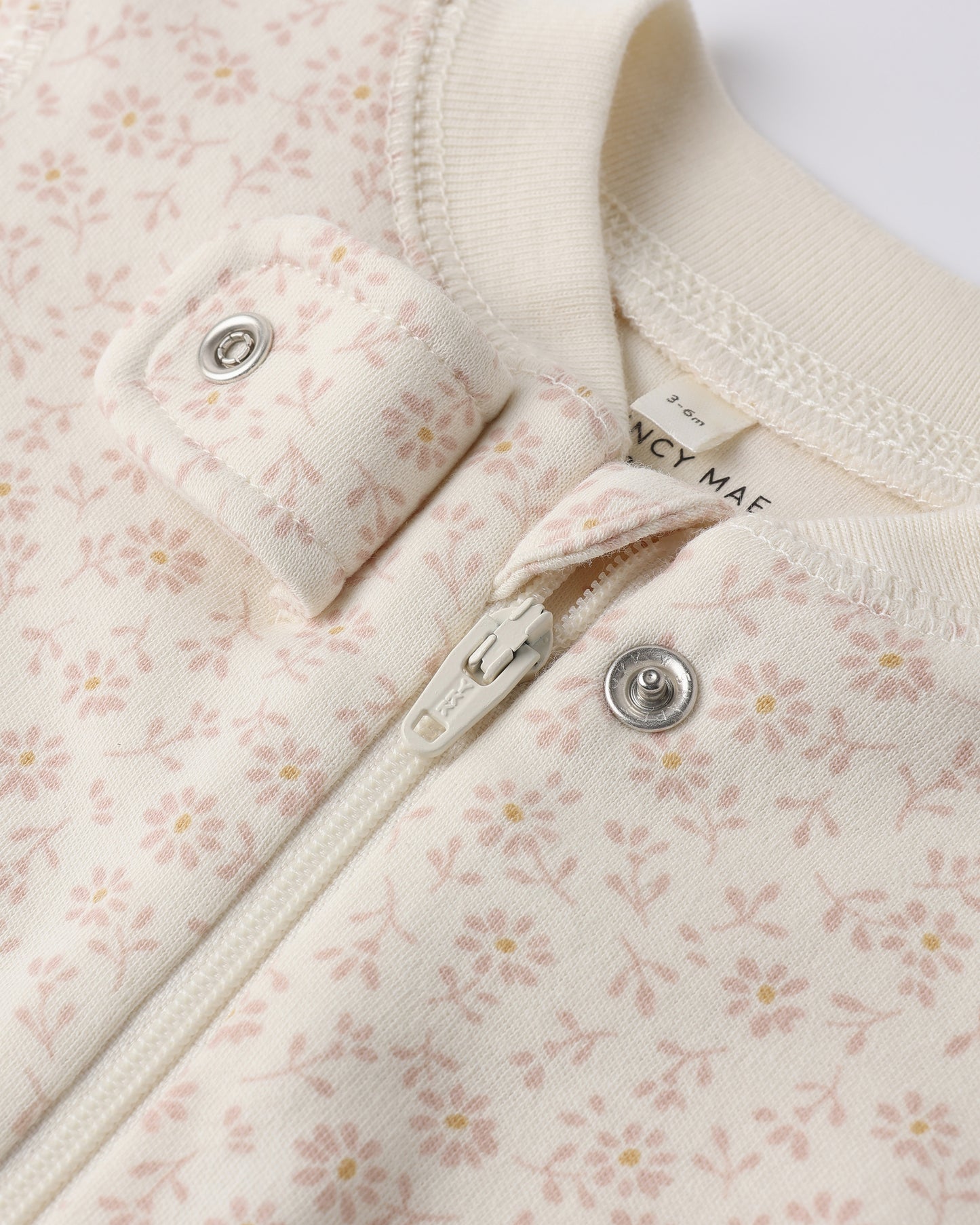Zip Long Sleeve Sleeper Footie Ditsy