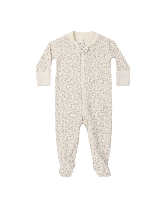 Zip Long Sleeve Sleeper Footie Floret