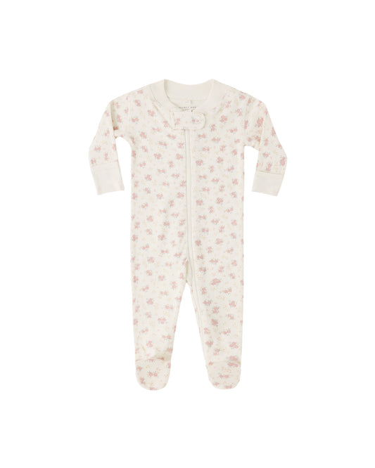 Zip Long Sleeve Sleeper Footie Flower Field