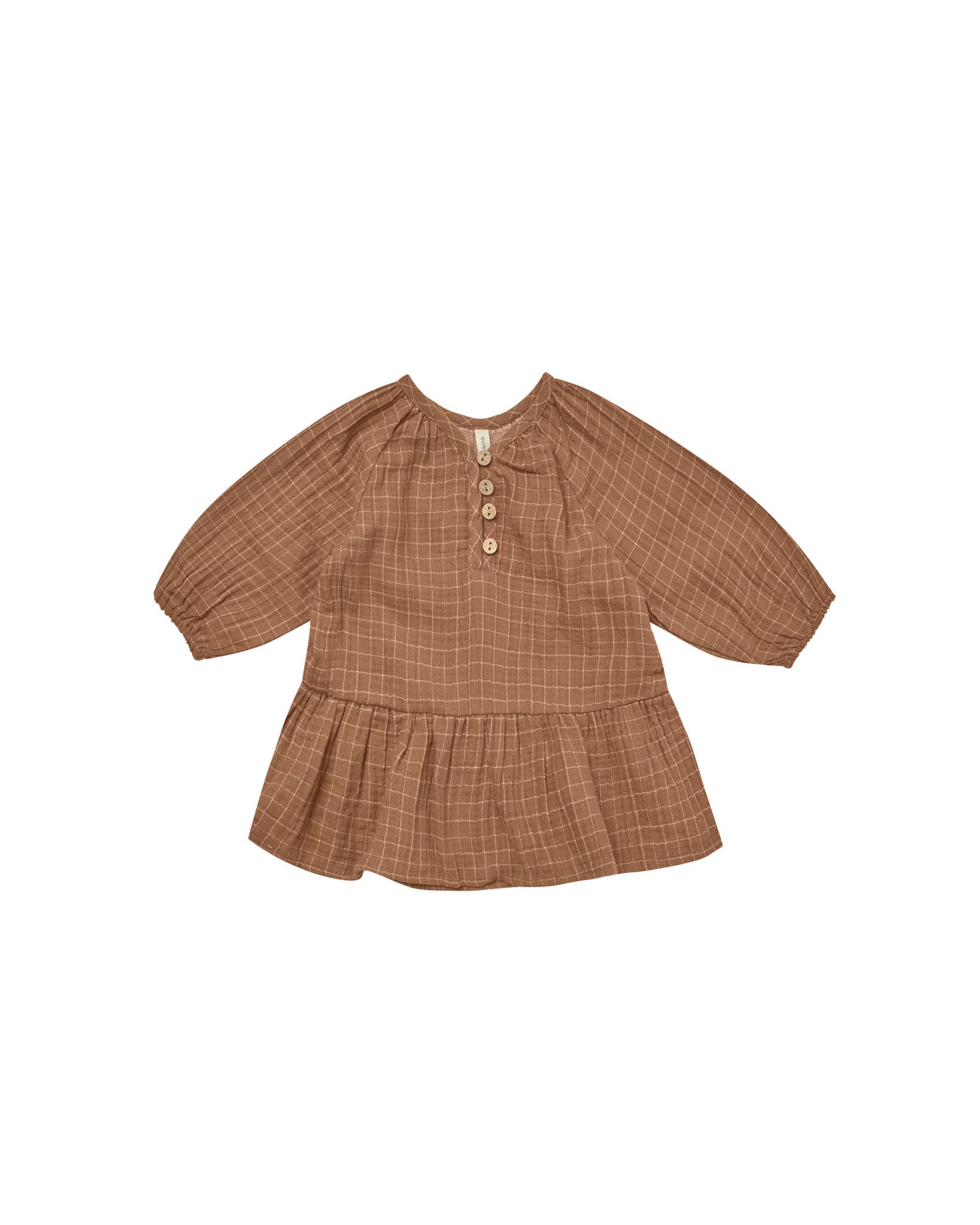 Lany Cinnamon Grid Dress