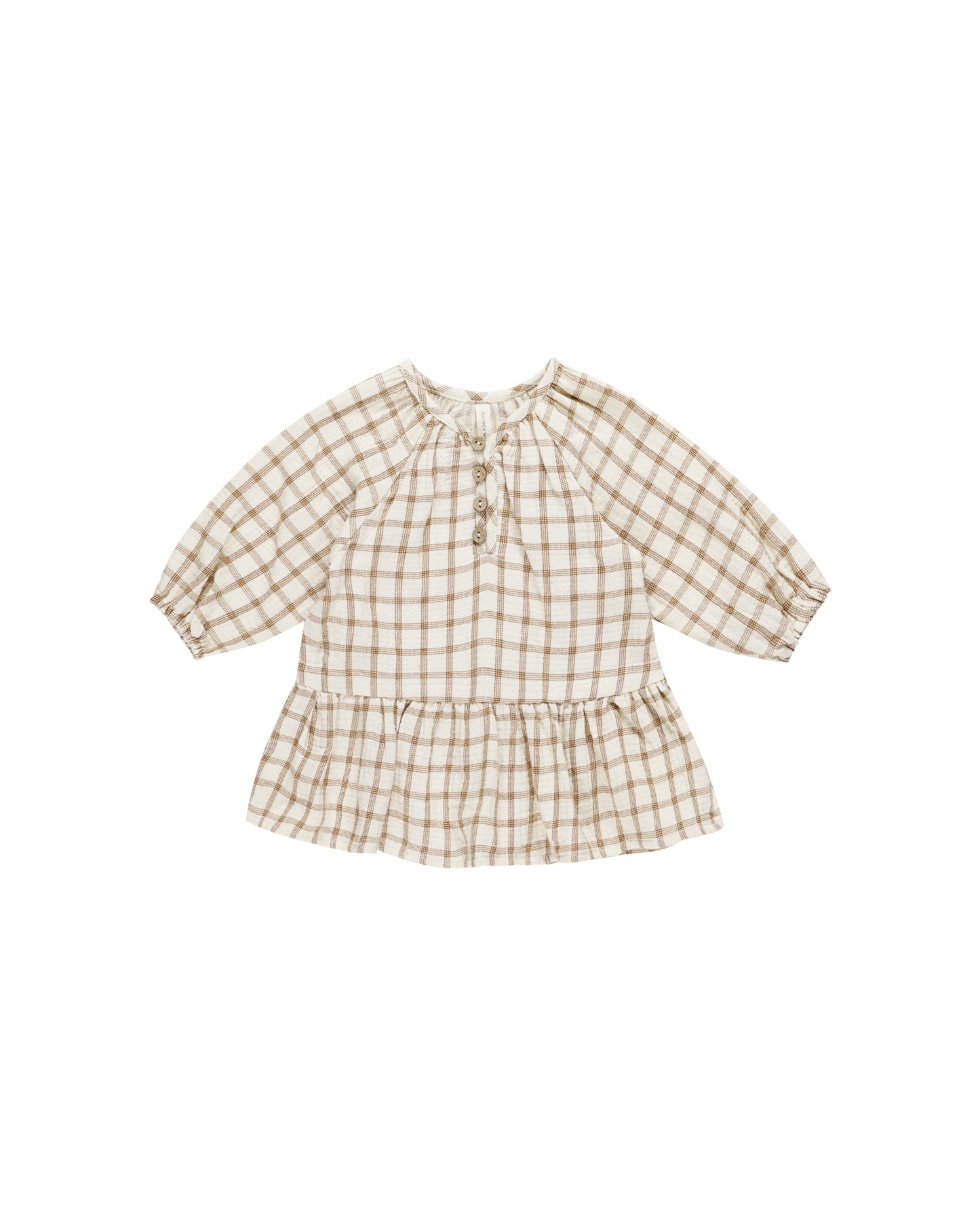 Lany Cinnamon Plaid Dress