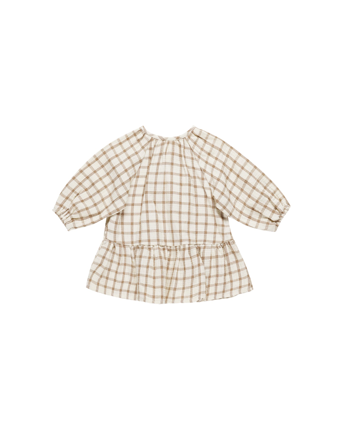Lany Cinnamon Plaid Dress