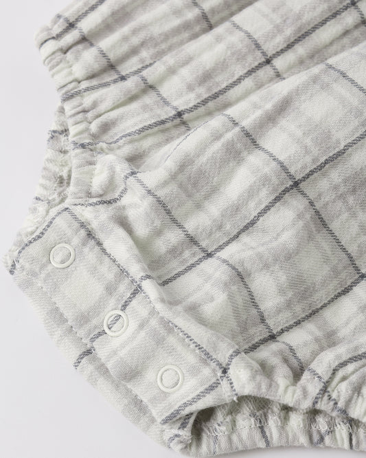 Maya Romper Blue Plaid