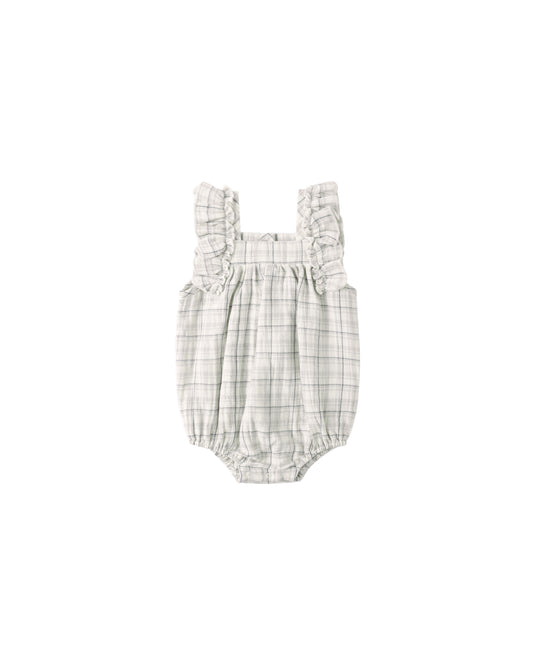 Maya Romper Blue Plaid