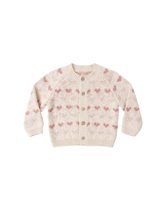 Knit Cardigan Hearts