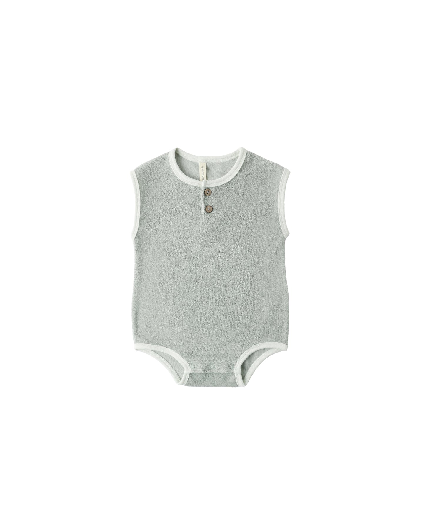 Terry Cloth Romper Sage