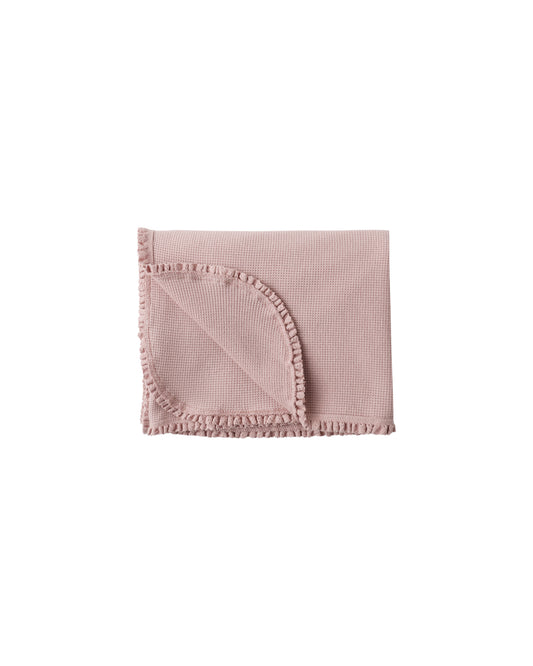 Waffle Organic Swaddle Mauve