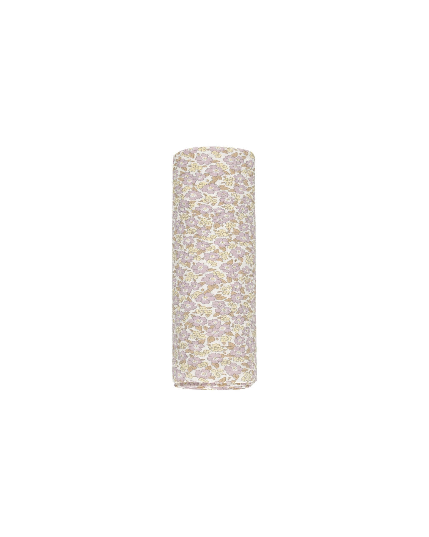 Purple Floral Bamboo Swaddle Blanket