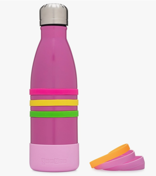 Yumbox Stainless Steel Triple Insulated Pacific Pink Water Bottle 14 oz