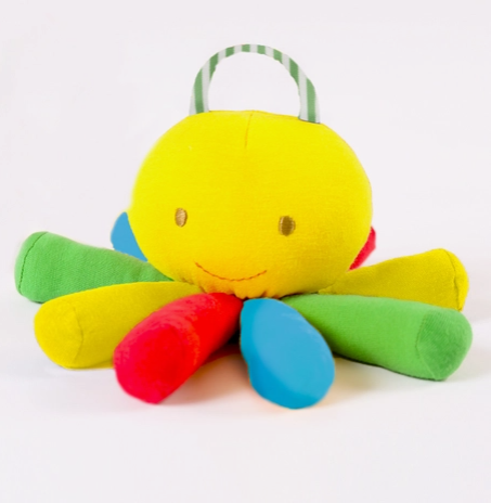 Organic Cotton Scraptopus Toy