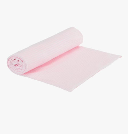 Pink Stripe Swaddle Blanket