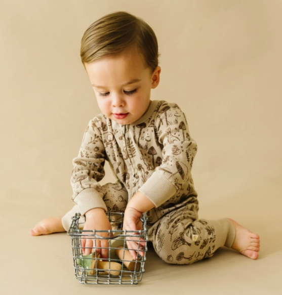 Woodland Organic 2-Way Zip Romper