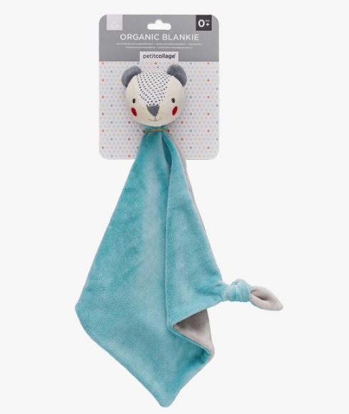 Organic Cotton Blankie Bear