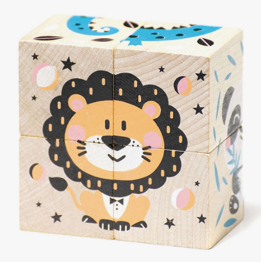 Wooden Animal Cubes