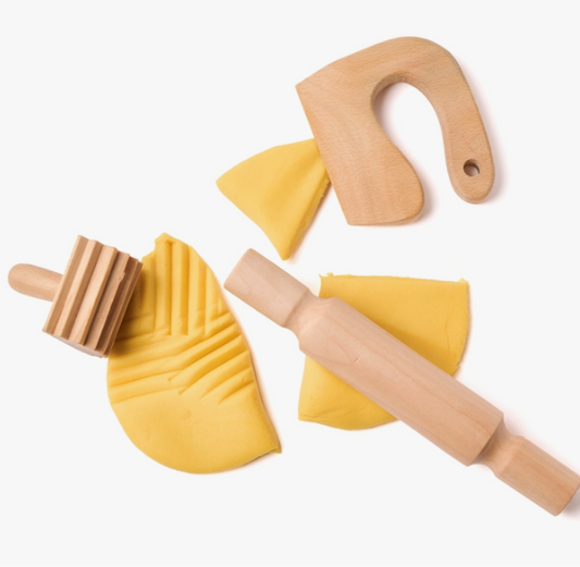 Wooden Play Tools for Play Dough