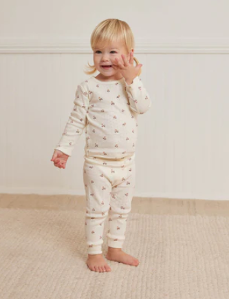 Pointelle Long Sleeve Tee Set