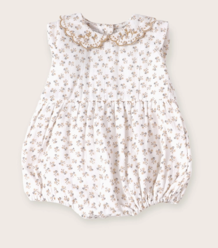 Olivia Ditsy Floral Baby Bubble Romper