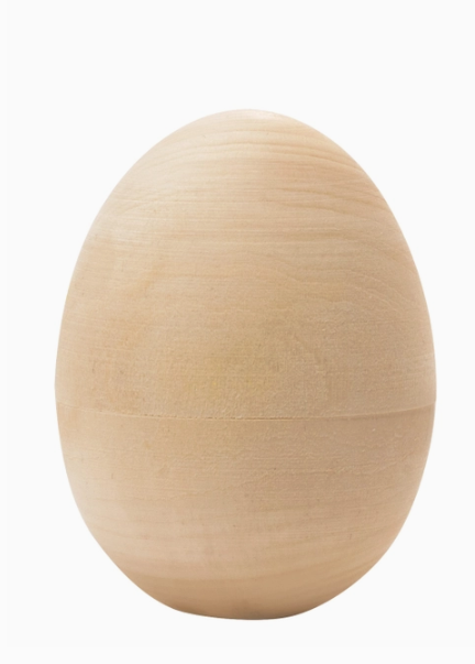 Hollow Wooden Egg
