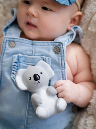 Koala Organic Natural Rubber Teether & Rattle