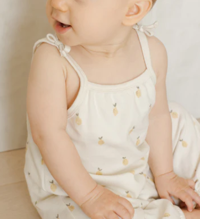 Lemons Smocked Jumpsuit