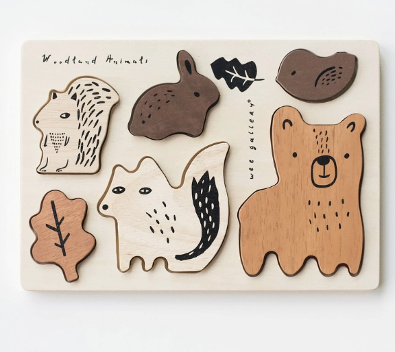 Woodland Animals Wooden Tray Puzzle