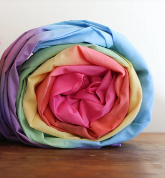 Rainbow Cotton Playcloth
