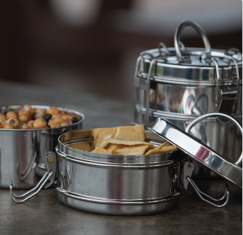 Tiffin 3-Tier Stainless Steel Container