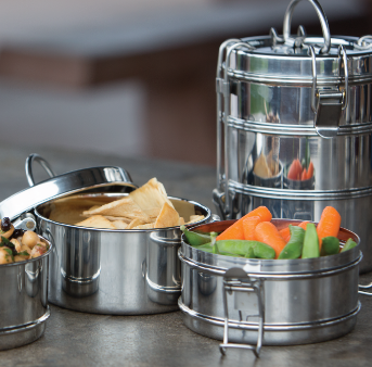 Tiffin 3-Tier Stainless Steel Container