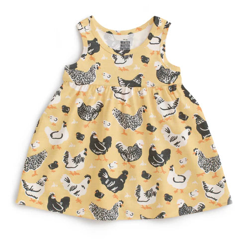 Alna Baby Dress Chicken Family