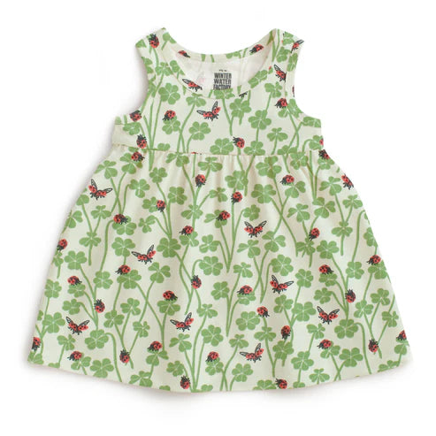 Alna Baby Dress Clover & Ladybugs