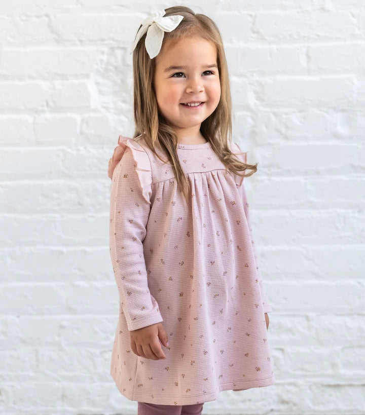 Babette Long Sleeve Waffle Dress