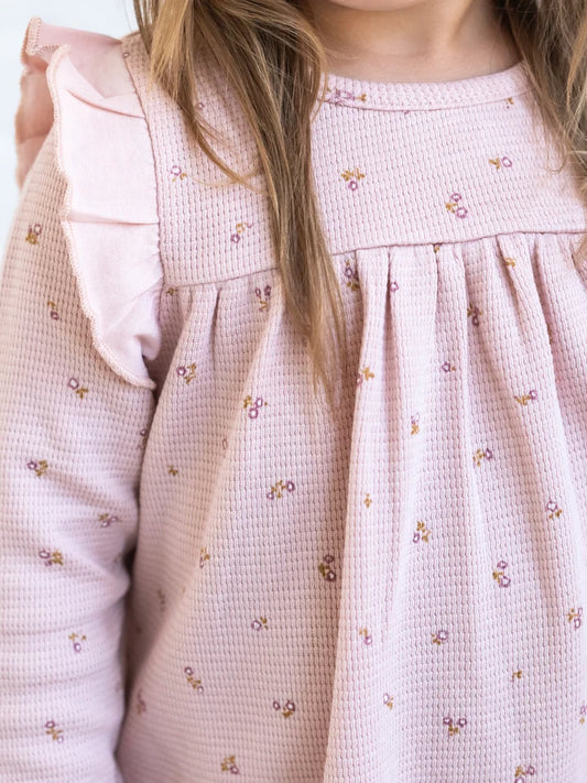 Babette Long Sleeve Waffle Dress