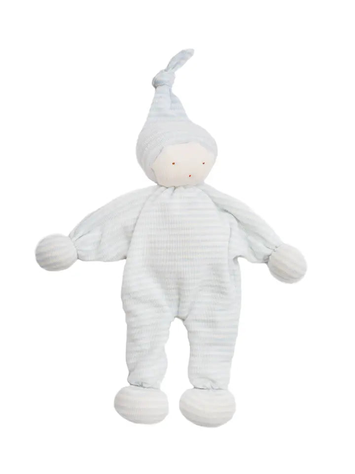 Organic Cotton Blue Stripe Baby Buddy Lovey
