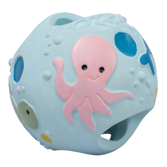 Ocean Natural Rubber Grabbing Rattle Ball