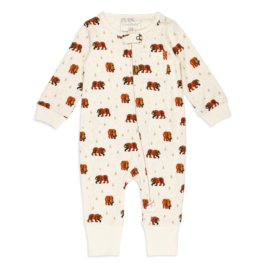 Brown Bear, Brown Bear 2-Way Zipper Romper
