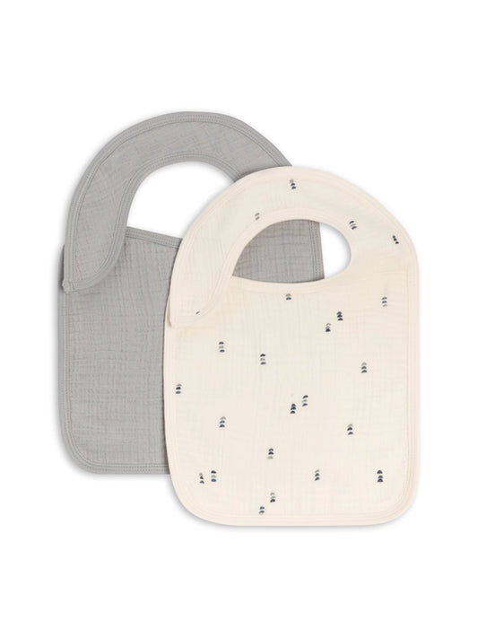Muslin Bibs 2 Pack in Bent + Mist